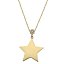 Gargantilla oro 18k estrella con circonitas